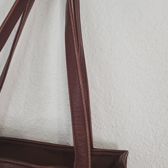 brown square purse